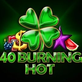 40 Burning Hot slot icon by Amusnet Interactive, available at Robocat Casino