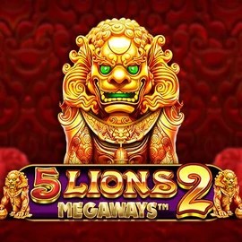 5 Lions Megaways 2 slot visual from Pragmatic Play available on rrobocatcasino.com
