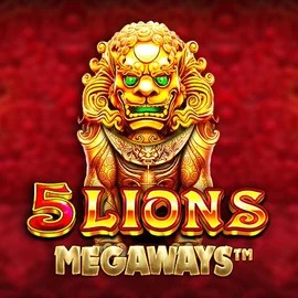 5 Lions Megaways logo by Pragmatic Play at Robocat Casino