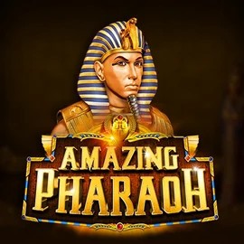 Amazing Pharaoh slot logo by Neko Games at Robocat Casino