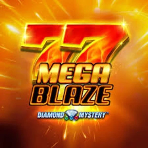 Diamond Mystery Mega Blaze by Greentube, showcased at rrobocatcasino.com – game logo