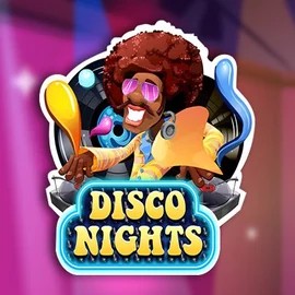 Try Disco Nights slot by Red Rake Gaming on rrobocatcasino.com – logo image