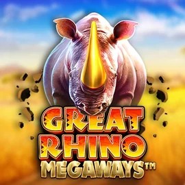 Great Rhino Megaways logo by Pragmatic Play Robocat Casino