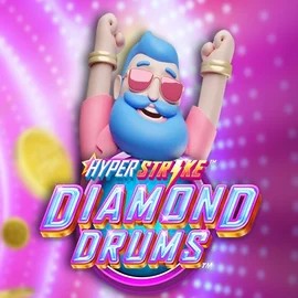 Hyper Strike Diamond Drums online game logo by Gameburger Studios on rrobocatcasino.com