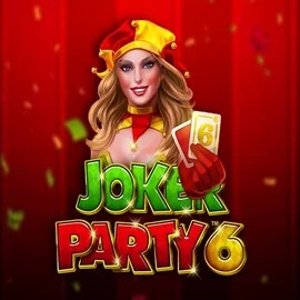 Joker Party 6 slot visual from Greentube available on rrobocatcasino.com