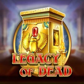 Legacy of Dead slot logo by Play'n GO at Robocat Casino