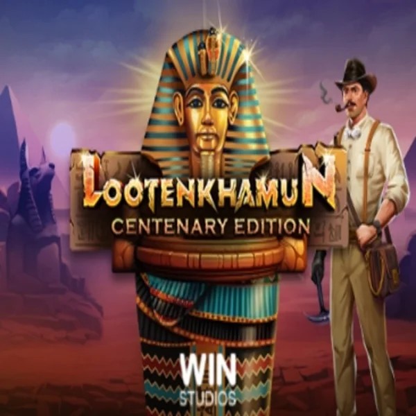 Loot'en Khamun the Dead Sea Scrolls logo by Win Studios at Robocat Casino