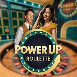 PowerUP Roulette by Pragmatic Play, showcased at rrobocatcasino.com – game logo