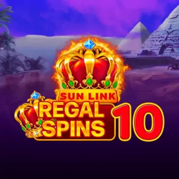 Regal Spins 10 online game logo by PatePlay on rrobocatcasino.com