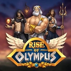 Rise of Olympus slot logo by Play'n GO at Robocat Casino