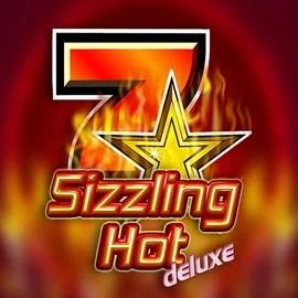 Sizzling Hot Deluxe game by Novomatic – logo hosted on Robocat Casino