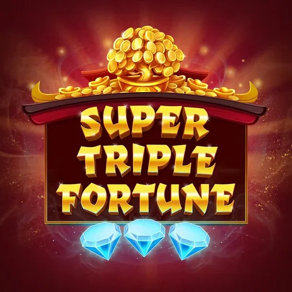 Super Triple Fortune by Greentube, showcased at rrobocatcasino.com – game logo