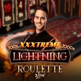 Official Live Casino logo: XXXtreme Lightning Roulette by Evolution at Robocat Casino